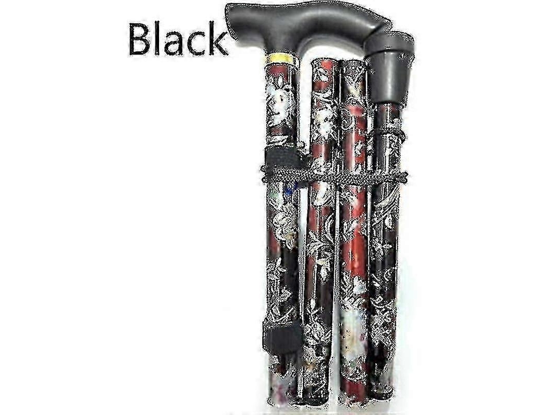 Bengala Dobrável Ajustável Alumínio Floral Caminhada Floral Para Caminhada Camping Durable Mobility Aid