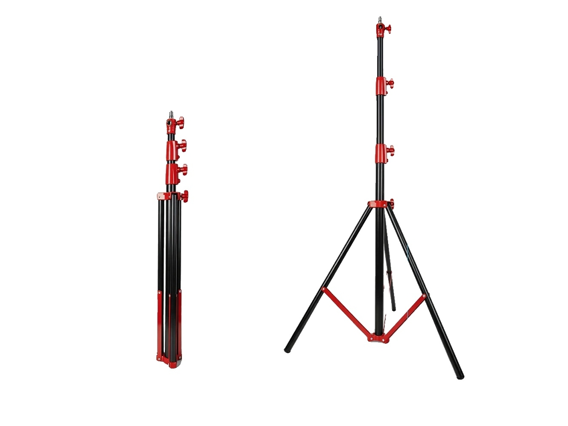 Suporte De Luz, Material Durável, Compatibilidade Versátil, Vermelho
