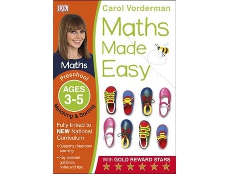 Livro maths made easy matching sorting ages de carol vorderman (inglês)