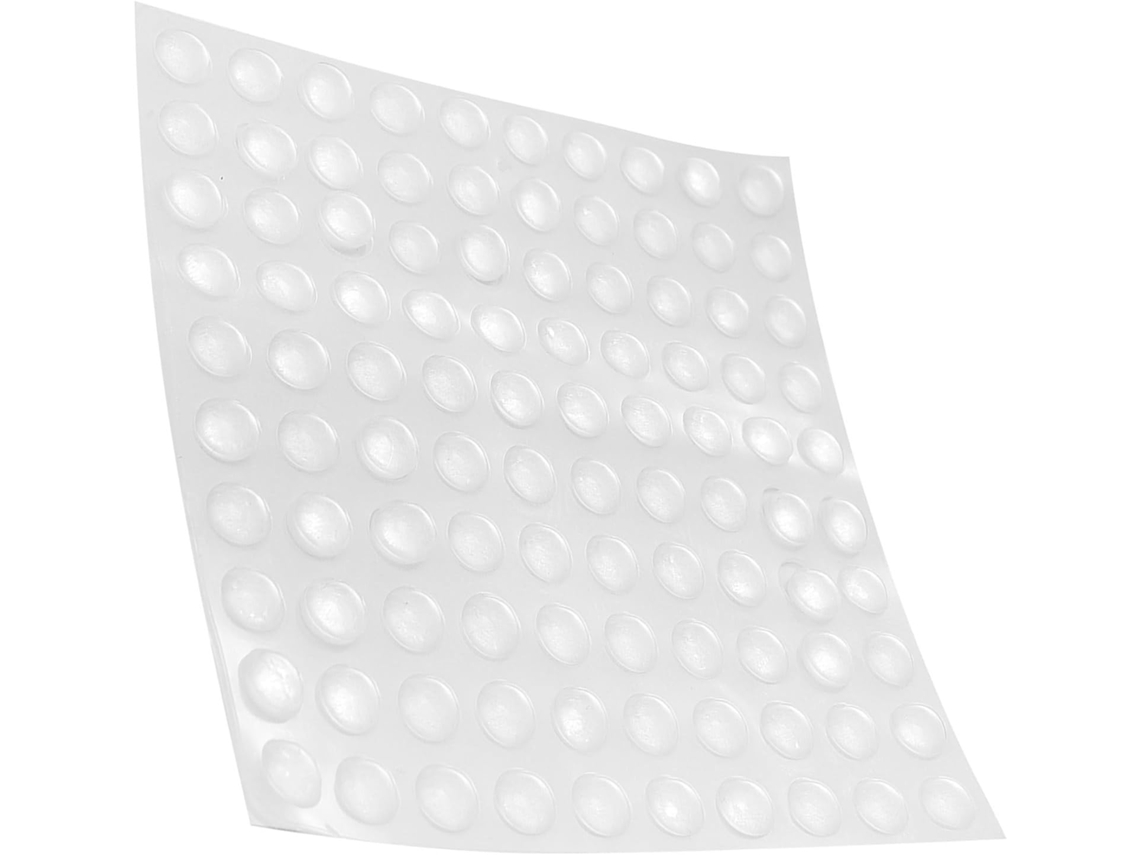 100 Unidades De Adesivos De Silicone Transparentes Com Pontos Em Relevo, Antiderrapantes.