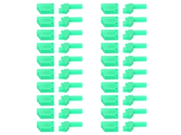 20pcs Conector Banana Isolado De 4mm Para Plugue Rc, Verde