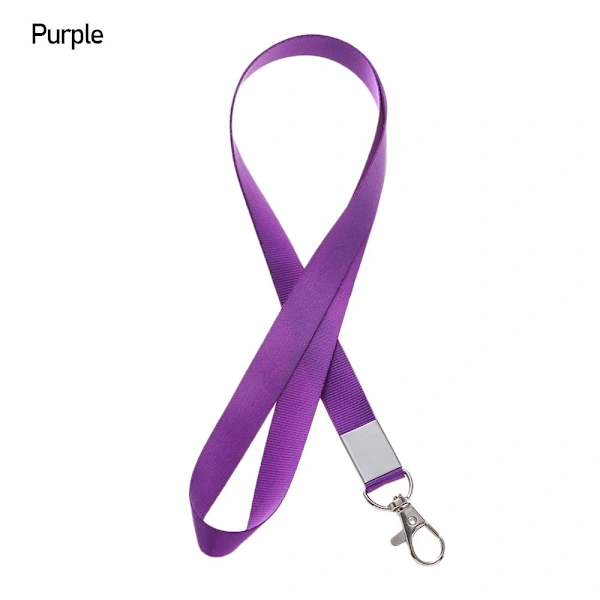 Colar Com Cordão Para Crachá Roxo