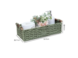 Cesta Verde De Sauce Com Manilha Multiuso