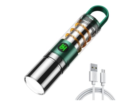Lanternas Led Recarregáveis Alimentadas Por Bateria Usb C Lanterna Brilhante De Alta Potência 6 Modos Lanterna Tática Poderosa Para Pass Venisymlis