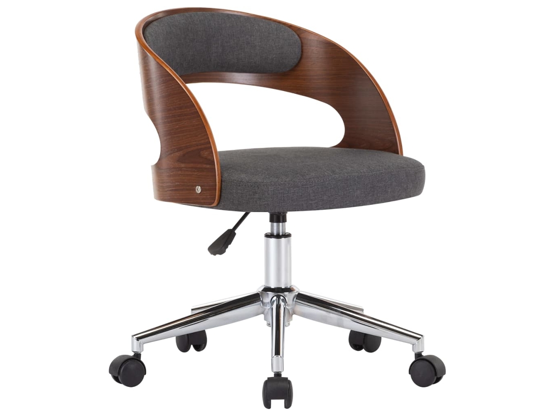 Office Chair, Office Chairs Vidaxl Cinzeto Tecido (n/a)
