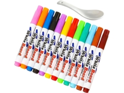 Caneta Mágica Para Desenho: Conjunto De 12 Marcadores Para Com Água, De Tinta, Flutuante Criativa