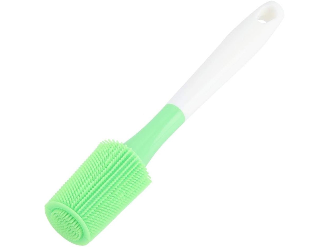 Escova De Silicone Flexível Com Cabo Longo Para Utensílios De Cozinha, Garrafas, Copos De Vidro E Garrafas Térmicas