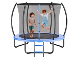 Trampolim Para Exterior 244x220 Cm Cama Elástica Para Crianças Capacidade De Carga De 120 Kg Vevor
