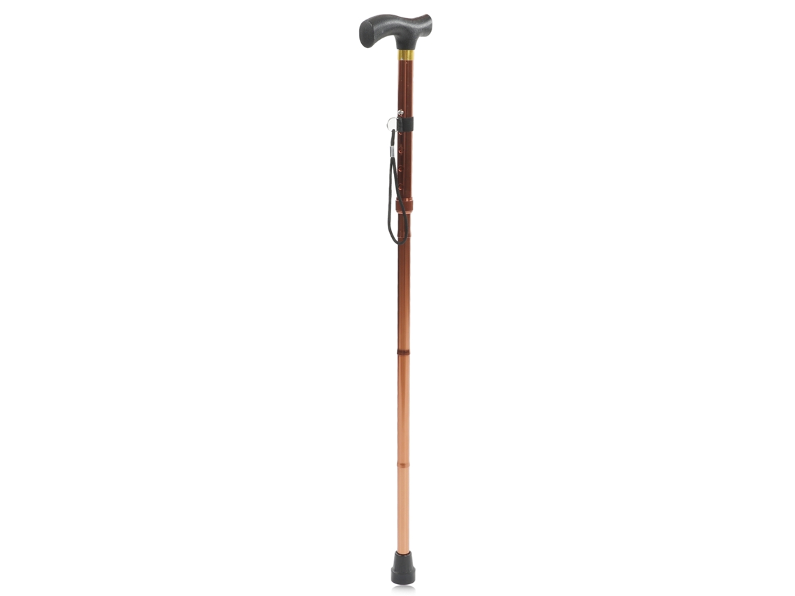 Cane Aluminio Ajustavel Antiderrapante Idosos Montanhistas