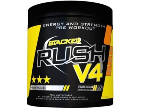 Suplemento Alimentar STACKER2 EUROPE Stacker2 Europe Rush V4 Fruit Punch 180g