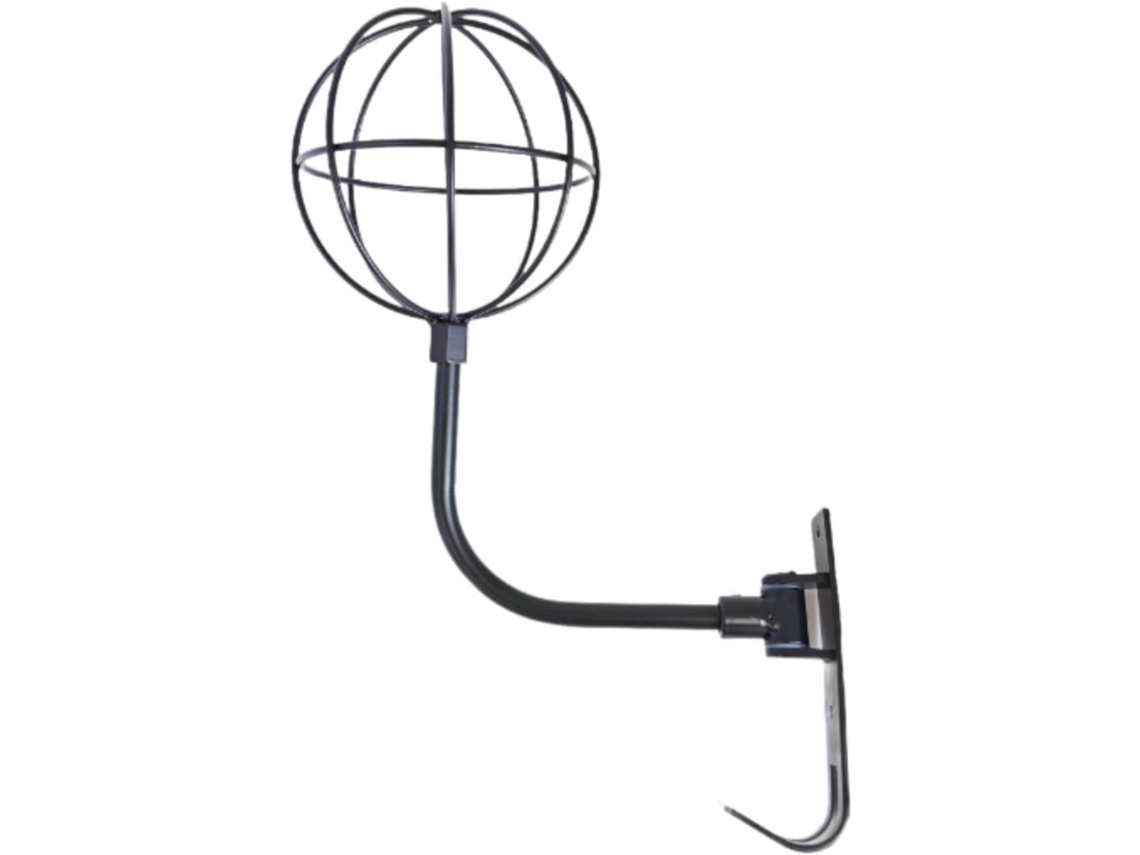 Suporte De Parede Para Capacete De Motocicleta Com Esfera Metálica E Rotação De 180° - Ideal Para Garagem