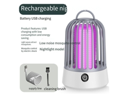 Repelente de Mosquitos Led Recarregável Ultrassilencioso Cinza BRILVIBERA