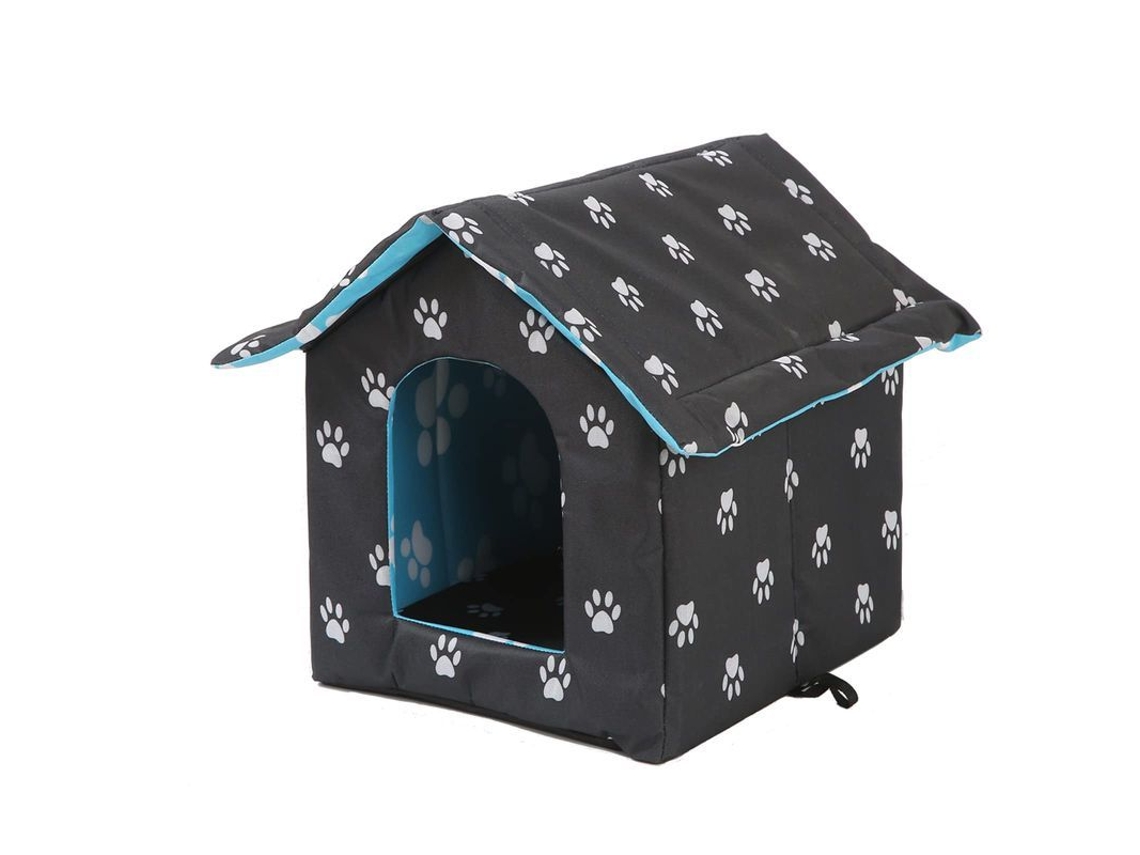 Casas para Gatos ao Ar Livre, Refúgios Impermeáveis para Gatos Selvagens e Cães Pequenos Preto S/MARCA