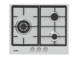 Sgw3600X Placa Aço Inoxidável Embutido 50 Cm Gás 3 Zonas SVAN