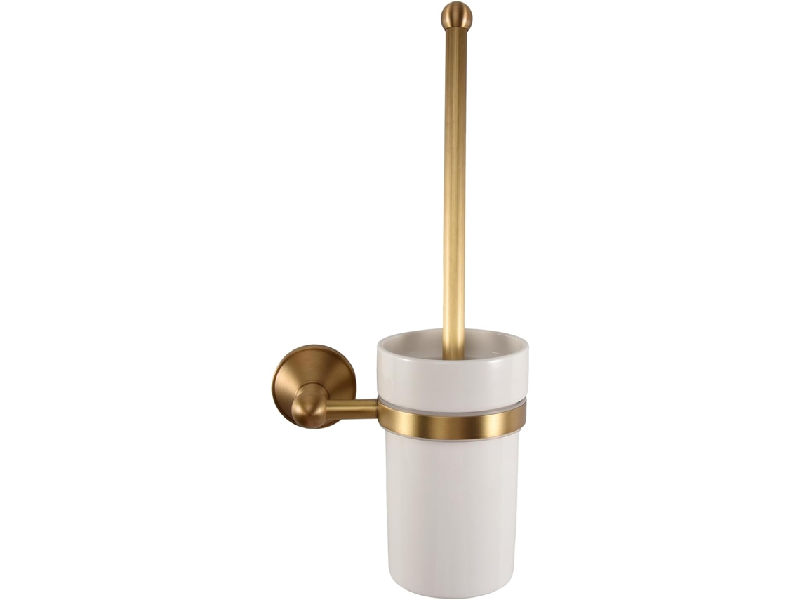 Suporte De Escova De Vaso Sanitário Antigo Para Banheiro Com Copo De Cerâmica Gokoco