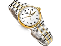 Lurelia Relógio Feminino, Movimento De Quartzo, Data/calendário, Luminoso, Detalhes Com Strass, 9,5 Mm, 0,37 Polegadas, 7,08 Polegadas, 14 Mm, Branco