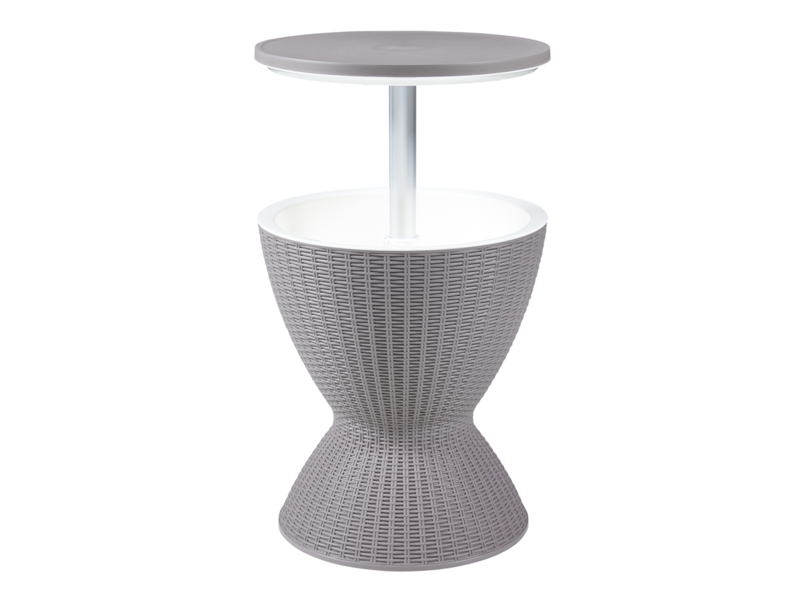 Mesa frigorífica de exterior Atessa 30 L plástico 58xØ49cm - Castanho claro casa.pro