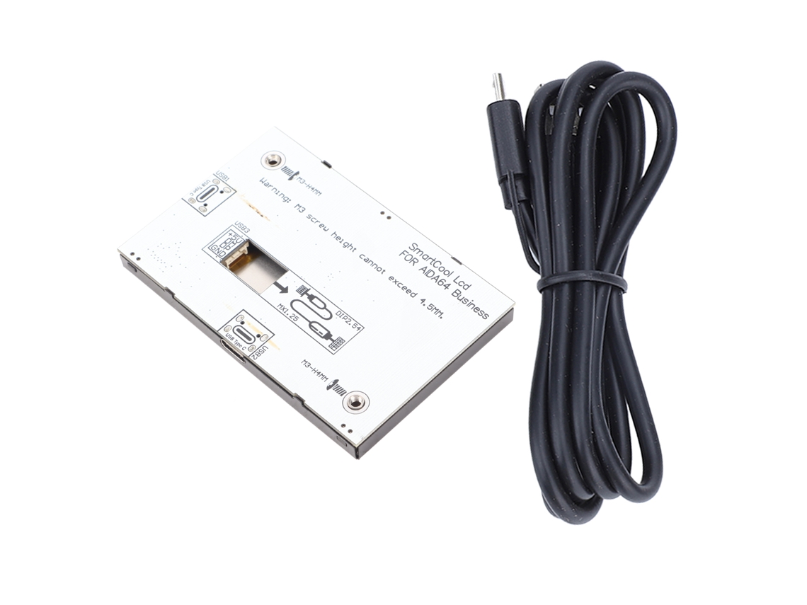 Pantalla Ips Usb de 3,5 Pulgadas Monitor Secundário Mini para Rpi Visão Ângulo Completo Economia de Energia Multitask