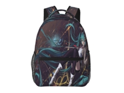 Mochila Hatsune Miku H256 Mochila De Estudante Leve, Durável E À Prova Dágua Com Alça De Ombro Ajustável J256 Olysi Shop