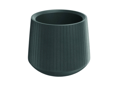 Vaso Rotondo Prosperplast Splofy – Effetto Maglia 28,2L – Antracite 39x33cm - 2