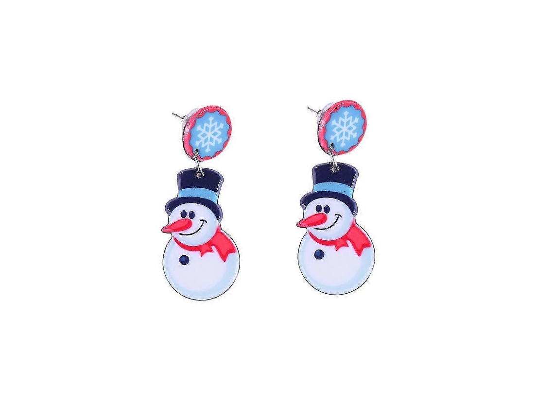 Brincos De Stud De Boneco De Neve De Natal, Acrílico, Decoração, Presente