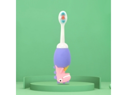 Cepillo De Dientes Para Crianças Com Cerdas Macias, Design Infantil, Limpeza Profunda, Remoção De Manchas, Cor Roxa