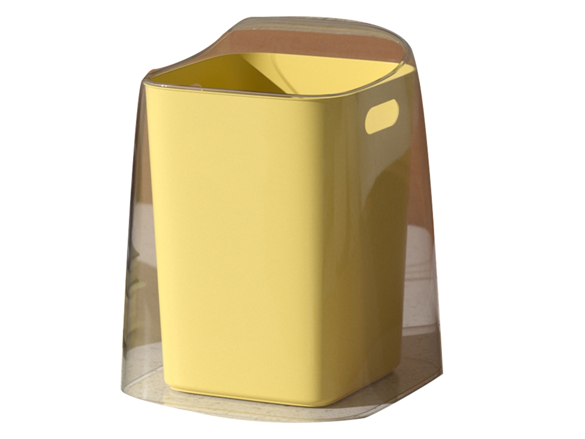 Lixo de Mesa Sem Tampa Amarelo S/MARCA