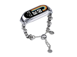 Pulseira De Metal Com Contas Para Relógio