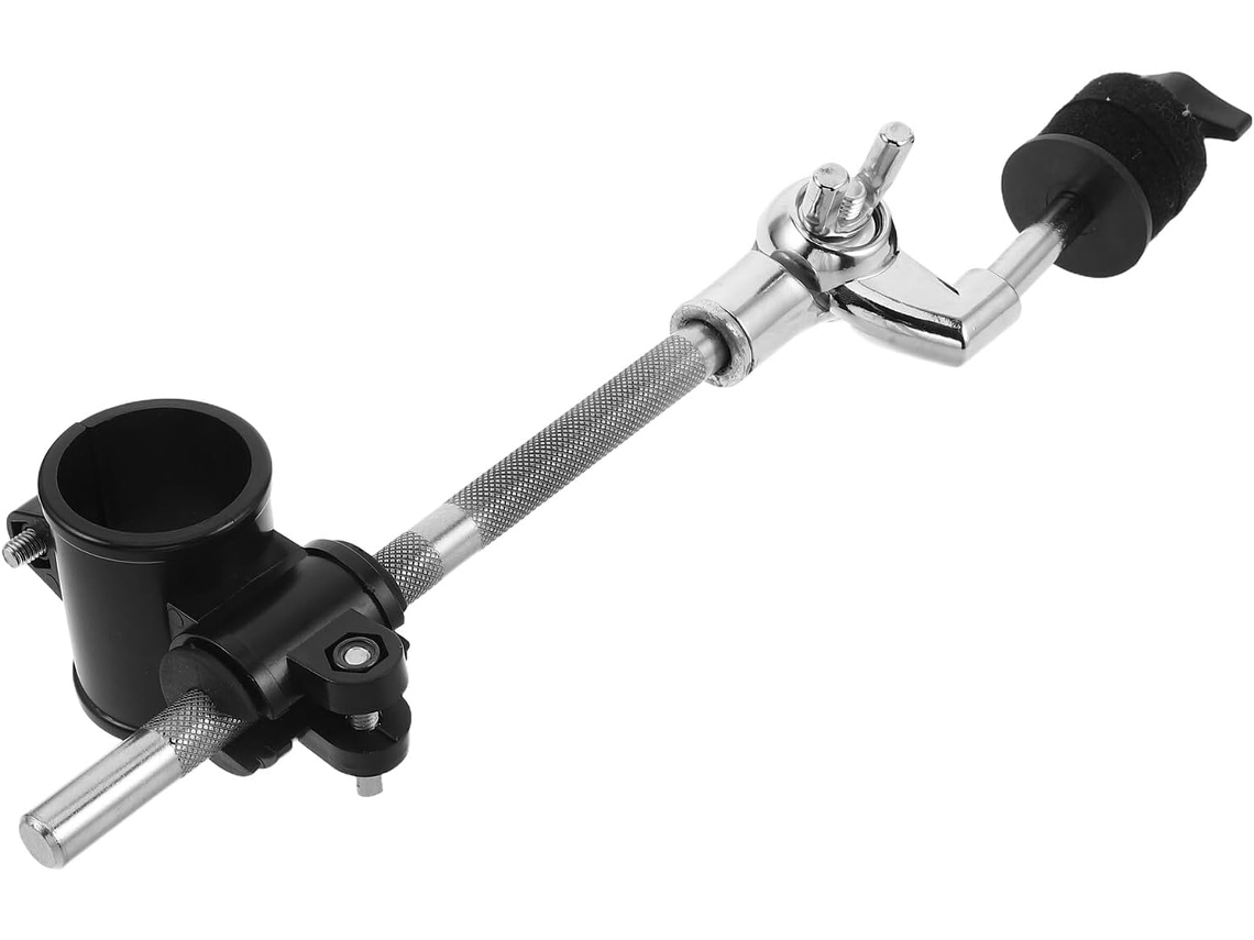 Suporte Curto De Metal Para Prato Eletrônico De Bateria, Com 2 Seções, Braçadeira De Montagem...