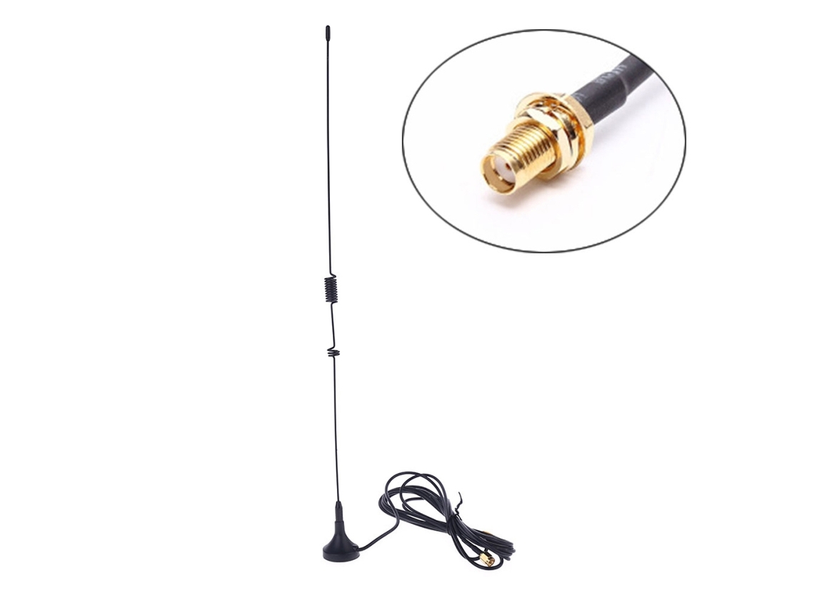 Antena Telescópica Universal De Alto Ganho Uhf Sma F Para Rádio Veicular Nagoya Ut 106uv Aquaforge