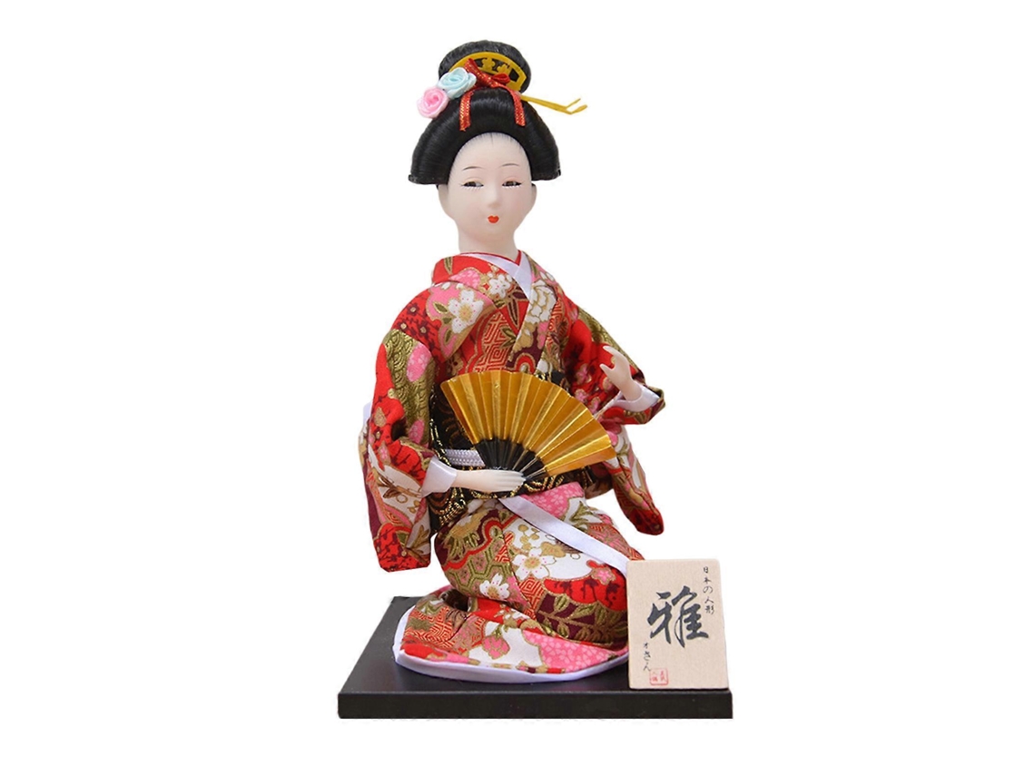 Figurina De Kimono Japonês, 12 Polegadas, Decoração De Mesa, Para Casa E Restaurantestyle F