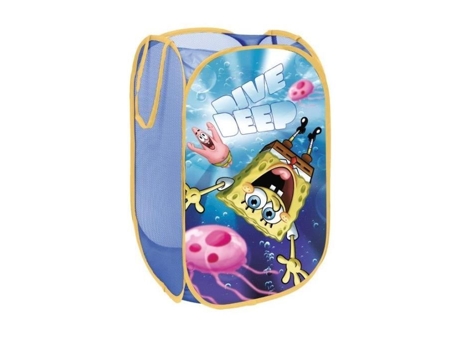 Bob Esponja - Cesto de roupa suja - Armazenamento de baú de brinquedos
