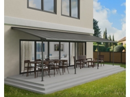 Pérgola CANOPIA Capri Cobertura para Terraço de Aluminio 3X9.2 m Cinza
