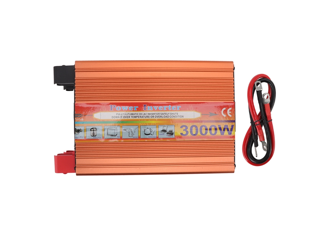 Inversor UPS portátil de 3000 W (12 V para 220 V, com certificações CE e FCC)
