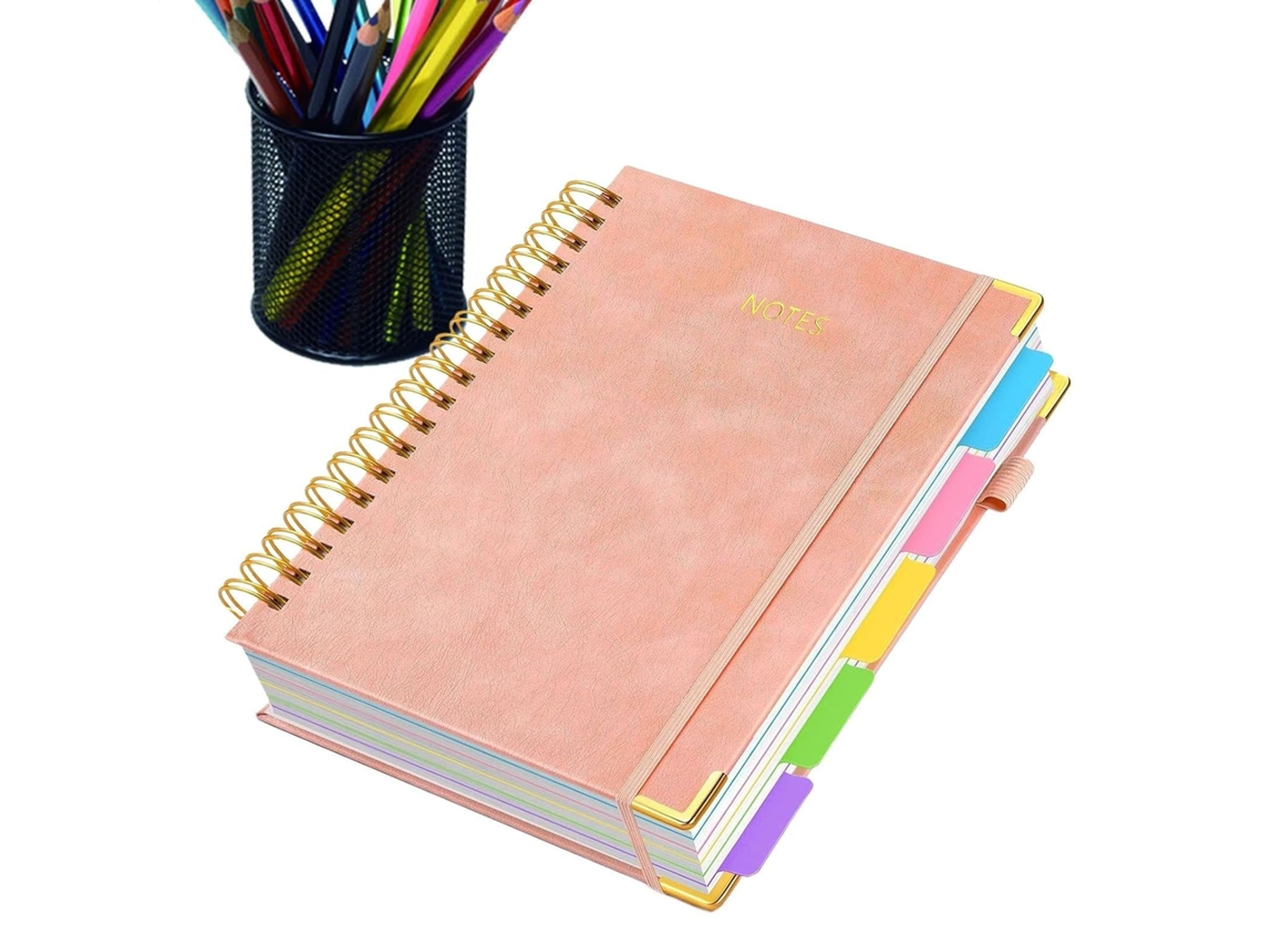 Caderno Espiral | Caderno Grande B5 Com Divisã³ria Removível, 300 Páginas Para Anotaçãµes Em Casa, No Escritã³rio, Vayotoy