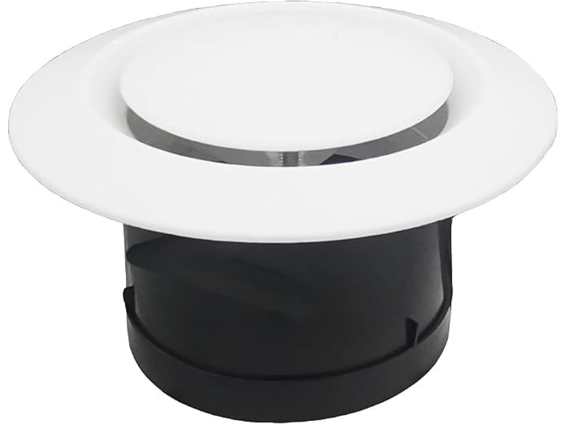75 Mm Branco Abs Ventilação De Ar Grade De Escape Ajustável Exaustor Para Ventilação Sistemas 3 Polegadas