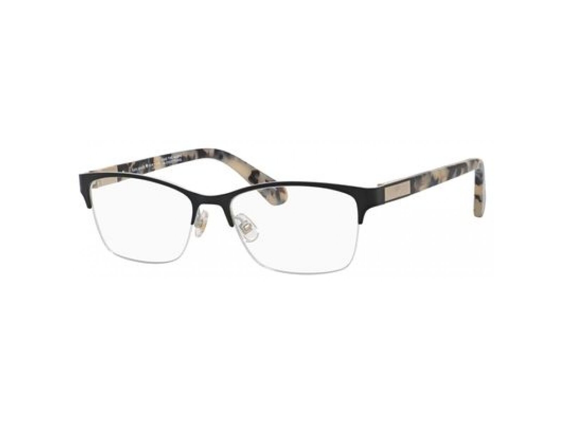 Armação de óculos feminina Kate Spade Glorianne-wr7f316 (preta - metal - Ø 53 mm)