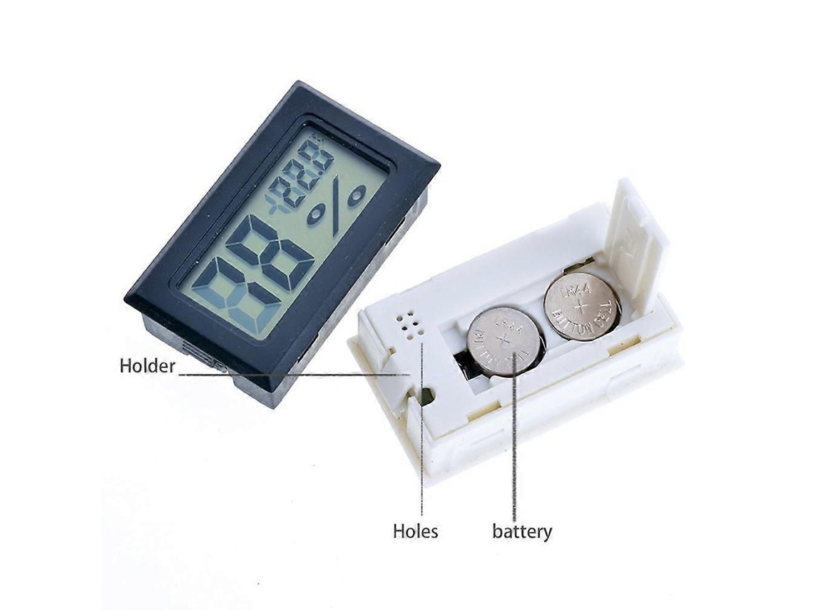 Termômetro E Higrômetro Digital Mini Medidor De Temperatura E Umidade Com Tela Lcd Para Ambientes Internos