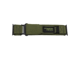 Cinto De Relógio Hook E Loop Para Série 10 Nylon Verde Od 42 49mm