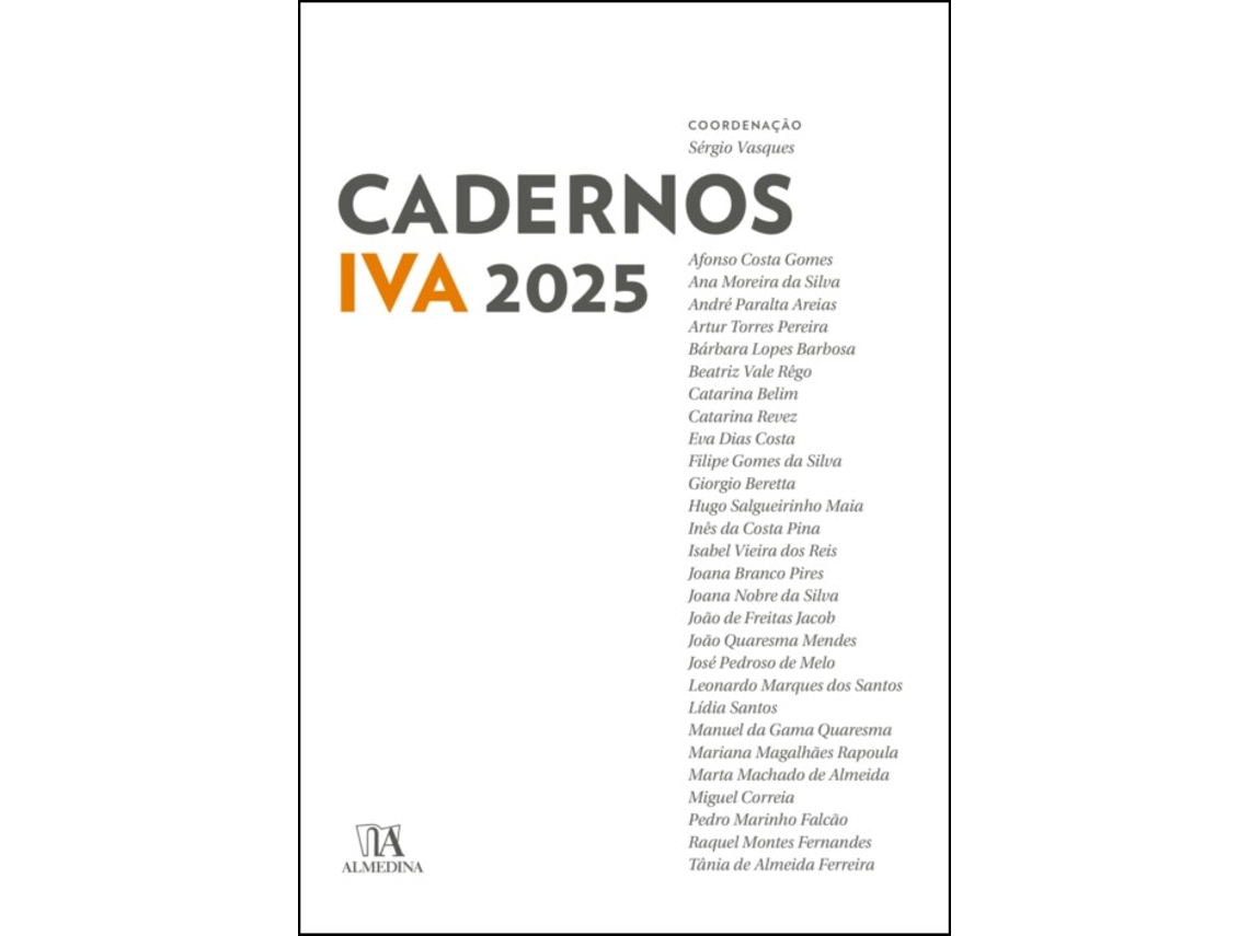 Livro Cadernos Iva 2025 De Sérgio Vasques (português)