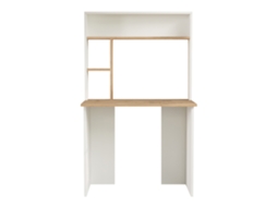 Tópisa Secretária com Estante 149X90X52Cm Carvalho/Branco [EN.CASA]