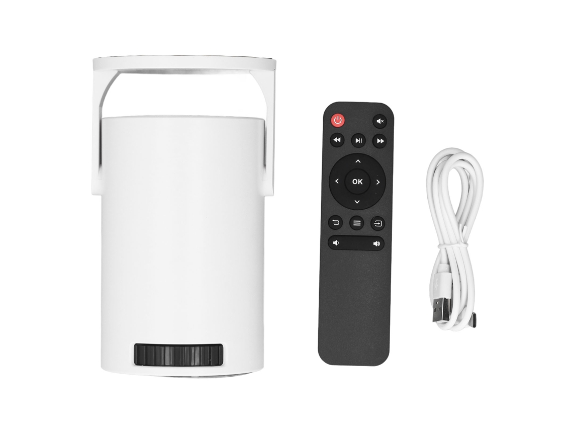 Projetor Portátil Com Suporte Android 12.0 E Controle Remoto Rotativo 180 Graus