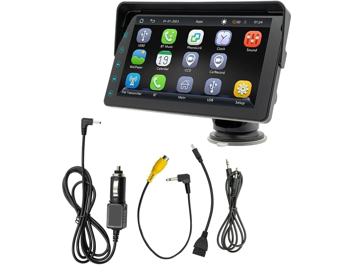 Rádio Automotivo Com Tela Sensível Ao Toque De 7 Polegadas, Android Auto E Bluetooth. (sem Carplay)
