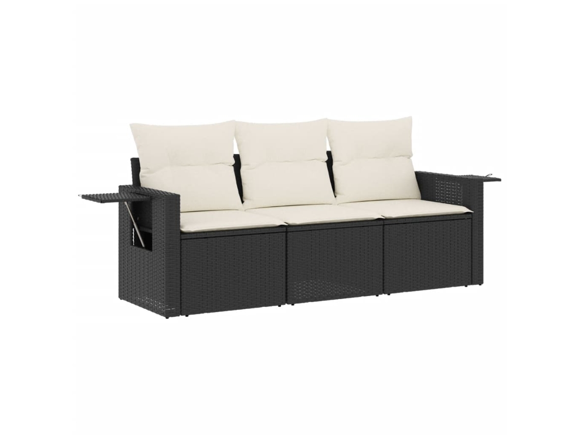 Garden Sofa Set, Garden Sofa Sets Vidaxl Preto Rattan / Vime (n/a)