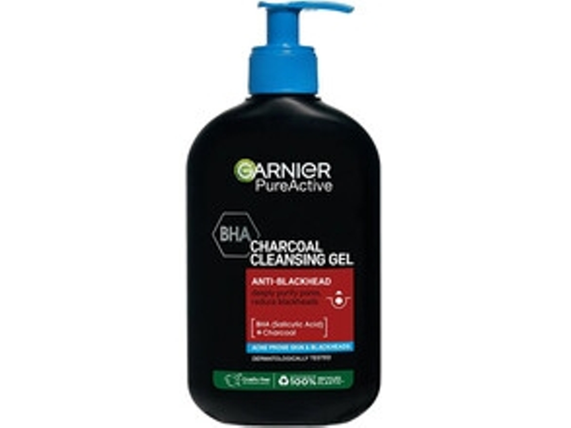 GARNIER Charcoal Cleansing Gel Čisticí Gel Proti Černým Tečkám 250Ml