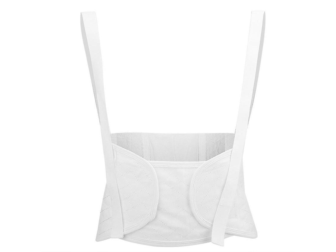 Cinta de Suporte Abdominal para Gestantes, em Algodão, com Alça Ombro Ajustável, Branca, Tamanho G. GOKOCO
