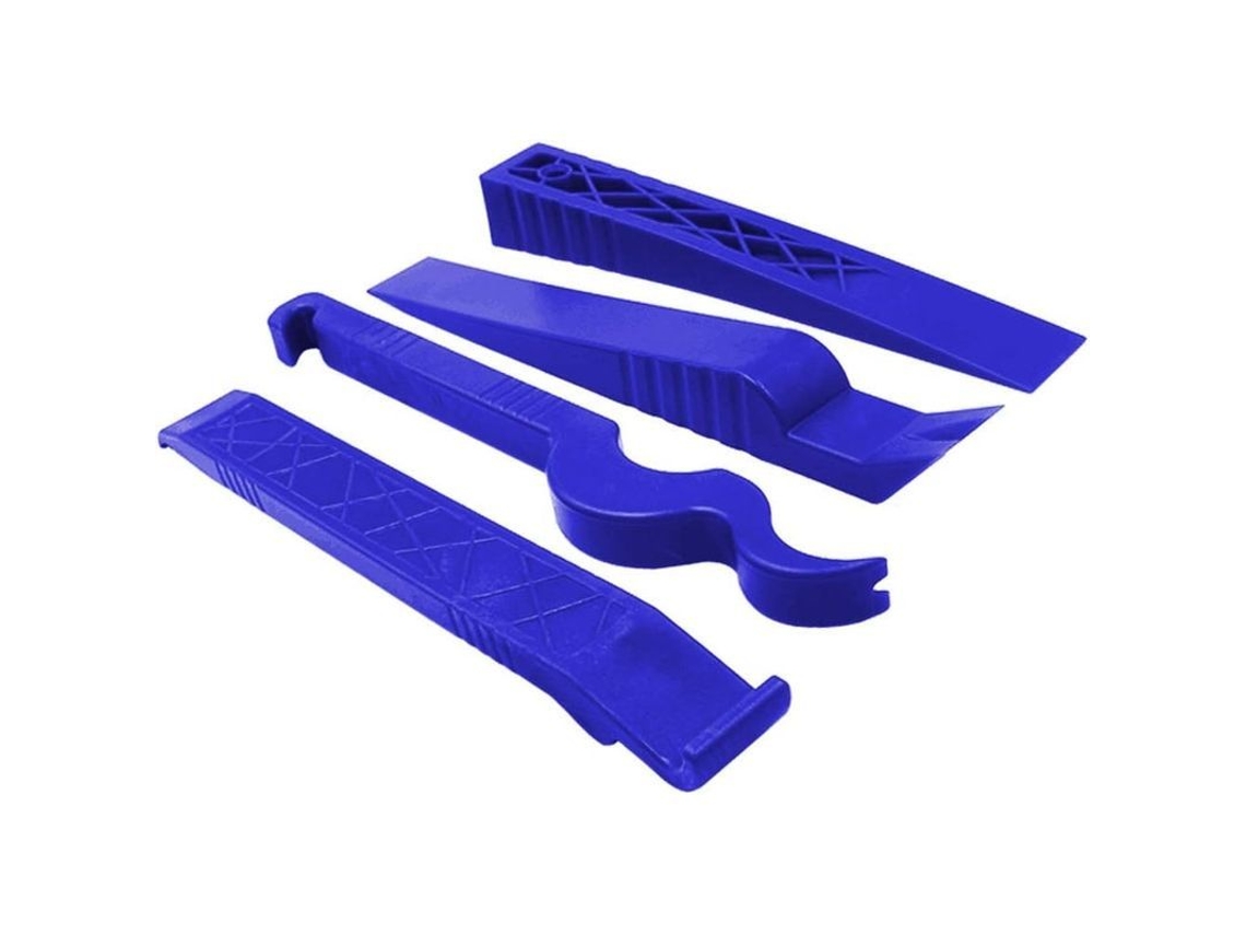 Kit De Ferramentas Para Desmontar Molduras De Carro, 4 Peças, Material Pom, Azul, Para Interior E Exterior