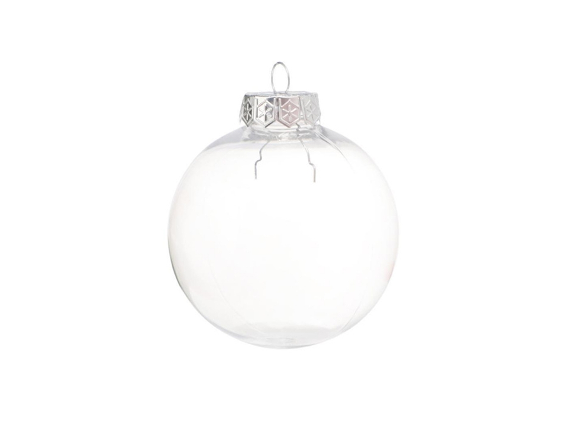 Bolas De Natal De Plástico Transparente Para Festas E Casamentos Sunflare
