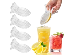 Espremedor De Limão Manual Em Acrílico, 4 Peças, Em Formato De Peixe, Para Laranja, Limão, Lima E Romã
