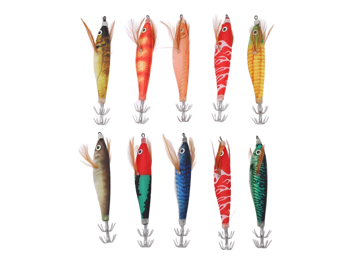 Conjunto de Iscas de Camarão Artificial para Pesca